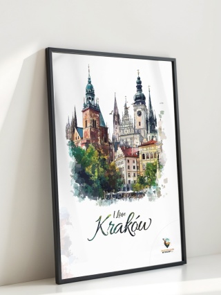 Plakat architektoniczny Format A3 – 0033 – „Kraków, szlak natchnienia”