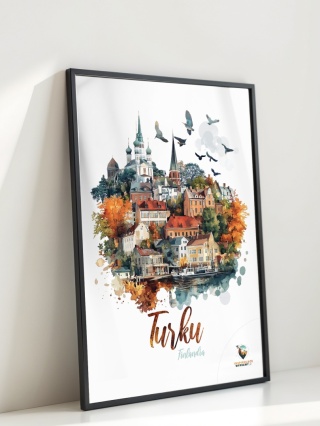 Plakat architektoniczny Format A2 – 0034 – „Turku, cisza północy”