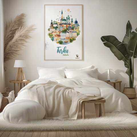 Plakat architektoniczny Format A2 – 0040 – „Turku, przez pryzmat architektury”