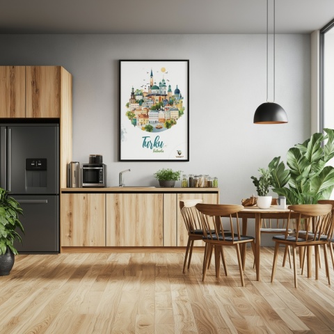 Plakat architektoniczny Format A2 – 0040 – „Turku, przez pryzmat architektury”