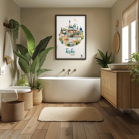 Plakat architektoniczny Format A2 – 0040 – „Turku, przez pryzmat architektury”