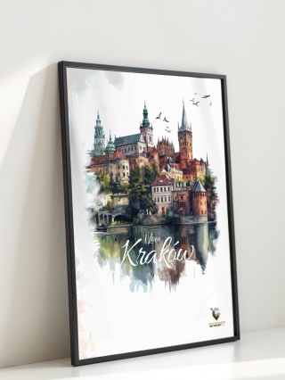Plakat artystyczny Format A3– 0019 – „Plakat - Kraków, utkany z cieni”