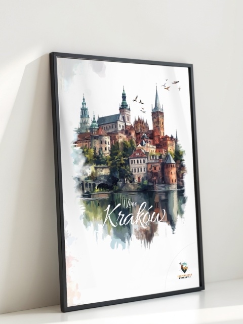 Plakat artystyczny – 0019 – „Plakat - Kraków, utkany z cieni”