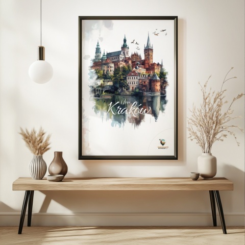 Plakat artystyczny – 0019 – „Plakat - Kraków, utkany z cieni”