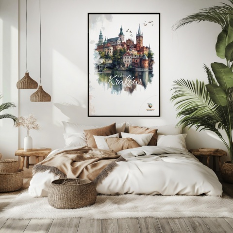 Plakat artystyczny – 0019 – „Plakat - Kraków, utkany z cieni”