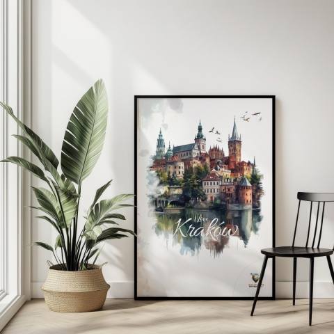 Plakat artystyczny – 0019 – „Plakat - Kraków, utkany z cieni”