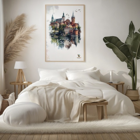 Plakat artystyczny – 0019 – „Plakat - Kraków, utkany z cieni”