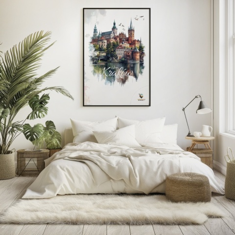 Plakat artystyczny – 0019 – „Plakat - Kraków, utkany z cieni”