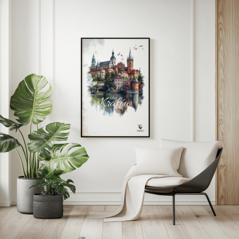Plakat artystyczny – 0019 – „Plakat - Kraków, utkany z cieni”