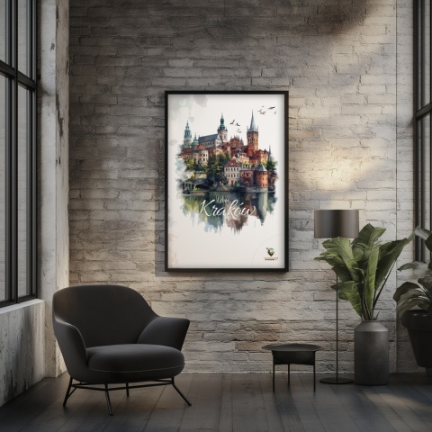 Plakat artystyczny – 0019 – „Plakat - Kraków, utkany z cieni”