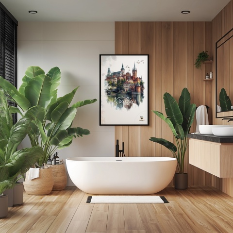 Plakat artystyczny – 0019 – „Plakat - Kraków, utkany z cieni”