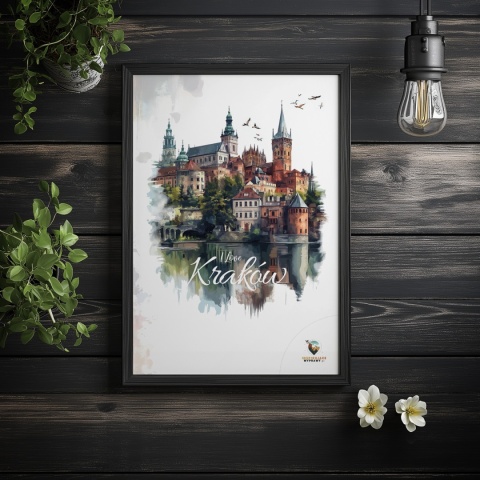 Plakat artystyczny – 0019 – „Plakat - Kraków, utkany z cieni”