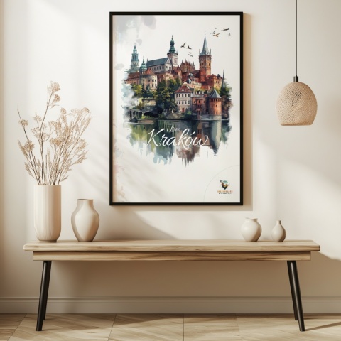Plakat artystyczny – 0019 – „Plakat - Kraków, utkany z cieni”