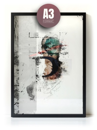 Plakat abstrakcyjny Format A3 -0004A - „Równowaga – Harmonia Form”