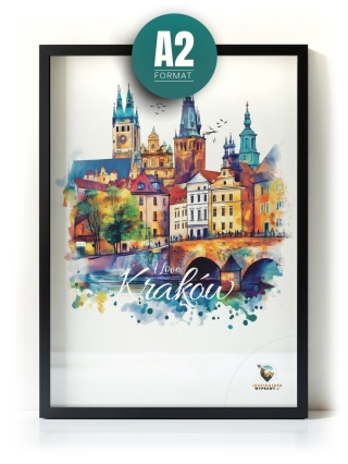 Plakat architektoniczny Format A2 – 0024 – „Kraków, między tonami”