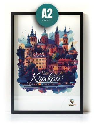 Plakat architektoniczny Format A2 – 0025 – „Kraków, między tonami”