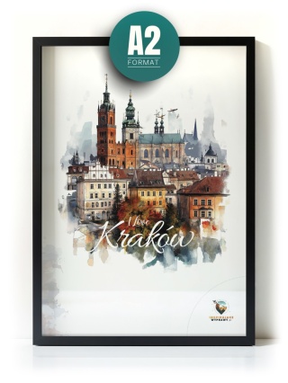 Plakat architektoniczny Format A2 – 0030 – „Majestatyczny Kraków"
