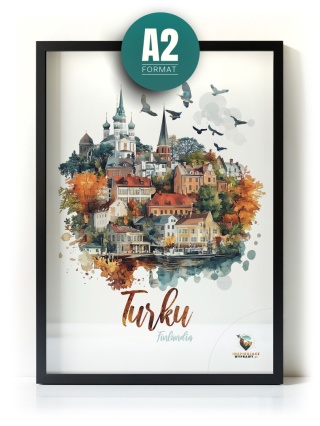 Plakat architektoniczny Format A2 – 0034 – „Turku, cisza północy”