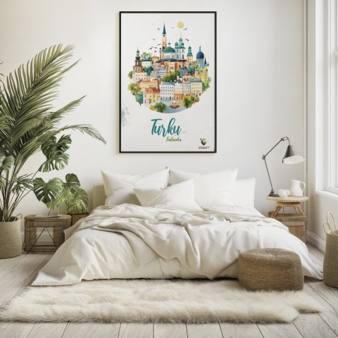 Plakat architektoniczny Format A3– 0040 – „Turku, przez pryzmat architektury”