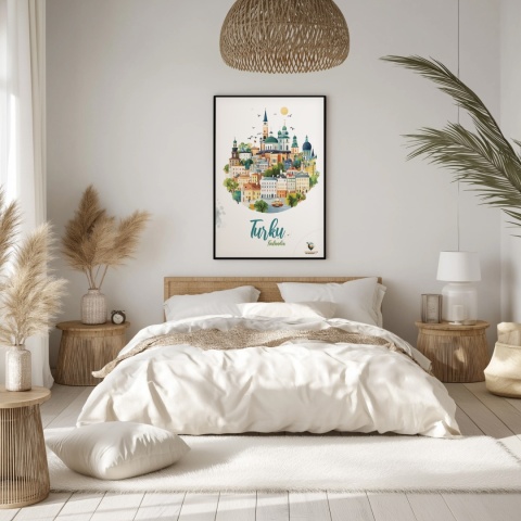 Plakat architektoniczny Format A3– 0040 – „Turku, przez pryzmat architektury”