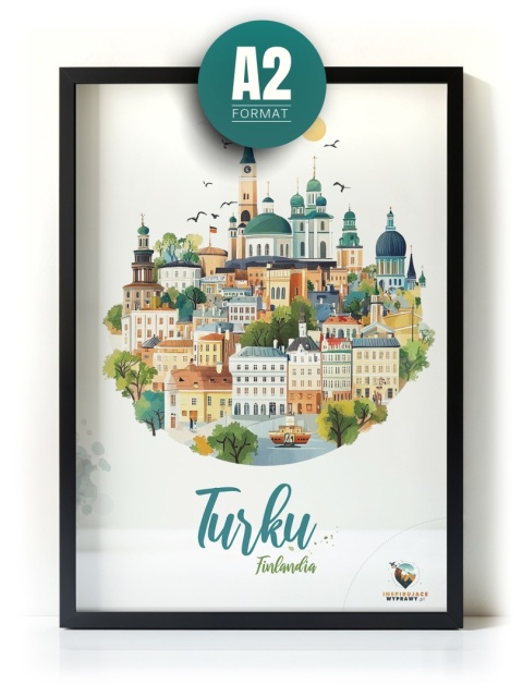 Plakat architektoniczny Format A2 – 0040 – „Turku, przez pryzmat architektury”