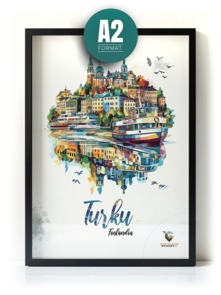 Plakat architektoniczny Format A2 – 0041 – „Turku, pejzaż wspomnień”