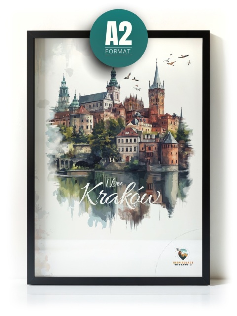 Plakat artystyczny – 0019 – „Plakat - Kraków, utkany z cieni”