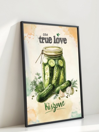 Plakat humorystyczny Format A2 – 0049 – „One True Love – Słoik emocji”