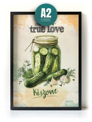 Plakat humorystyczny Format A2 – 0049 – „One True Love – Słoik emocji”