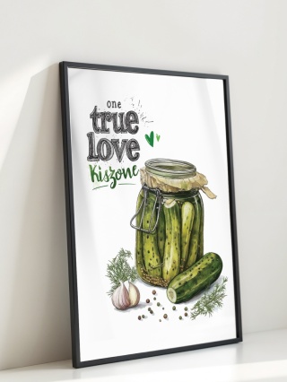 Plakat humorystyczny Format A2 – 0050 – „One True Love – Zakiszone uczucia”