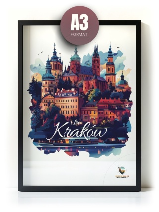 Plakat architektoniczny Format A3 – 0025 – „Kraków, między tonami”
