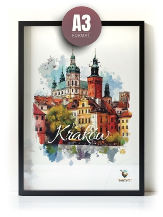 Plakat architektoniczny Format A3 – 0029 – „Kraków, puls ukryty w murach