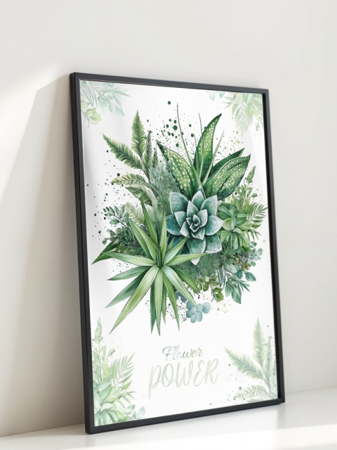 Plakat roślinny Format A2 – 0054 – „Flower Power – Leśne tchnienie”