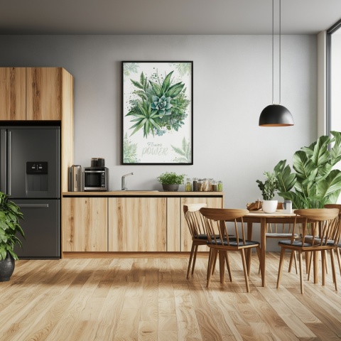 Plakat roślinny Format A2 – 0054 – „Flower Power – Leśne tchnienie”