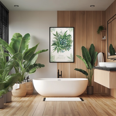 Plakat roślinny Format A2 – 0054 – „Flower Power – Leśne tchnienie”